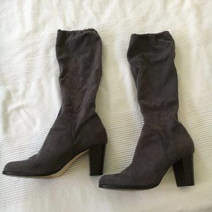 Boden Gray Stretch Boots